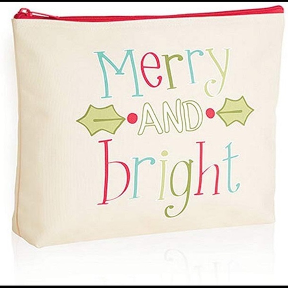 NWT   THIRTY-ONE 31  MERRY & BRIGHT   ZIPPER POUCH